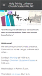 Mobile Screenshot of holytrinitylc.org